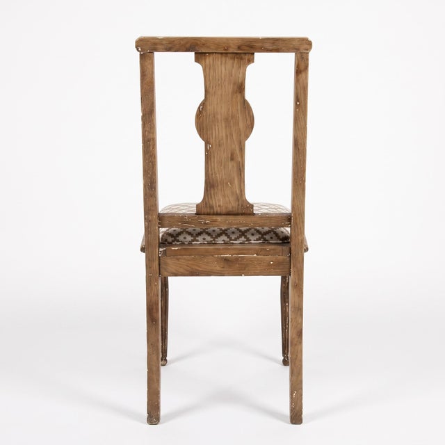 Brown Early 20th Century Neoclassical Revival Urn-Back Oak Dining Chairs, Set of 3 For Sale - Image 8 of 9