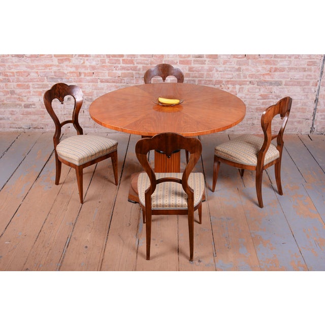 Biedermeier Chairs in Walnut, Austria, 1830s, Set of 4 For Sale - Image 11 of 13