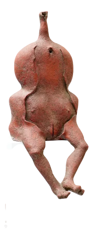 Yves Rhayé, Seated Sculpture, Belgium, 1970s, Terracotta
