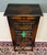 1930s Antique English Arts & Crafts Oak Leaded Stained Glass Bookcase Cabinet c.1930s For Sale - Image 5 of 17