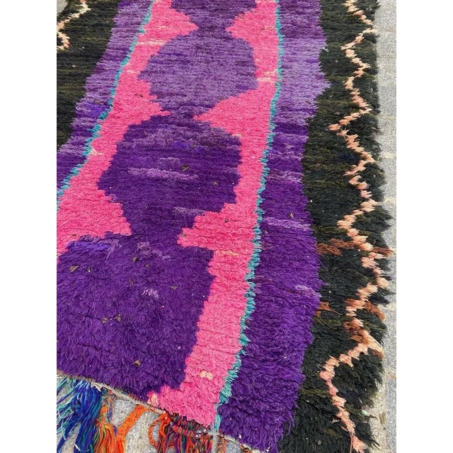 Textile Moroccan Boucherouite Rug For Sale - Image 7 of 13