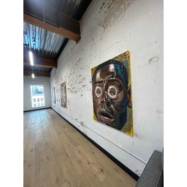 Contemporary Save Naija, Surrealism Oil Painting By, Seromo Okoro (2025) Oil on Canvas For Sale - Image 3 of 3