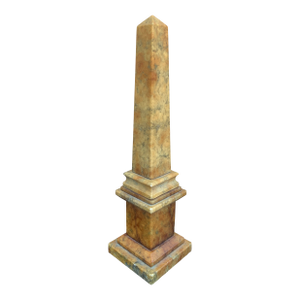 Late 19th Century Neoclassical Grand Tour Italian Solid Marble Obelisk