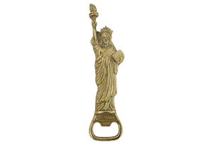 Mid-Century Brass Lady Liberty Bottle Opener