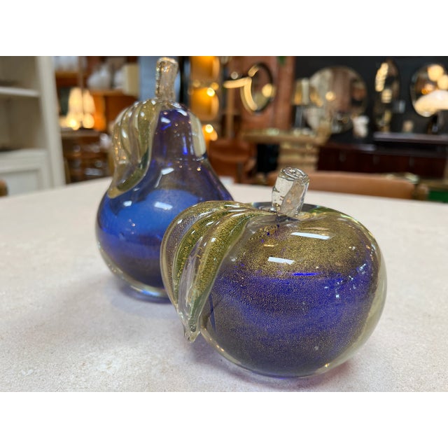 Set of 2 Italian Decorative Murano " Fruit" Objects, 1960 For Sale - Image 4 of 7