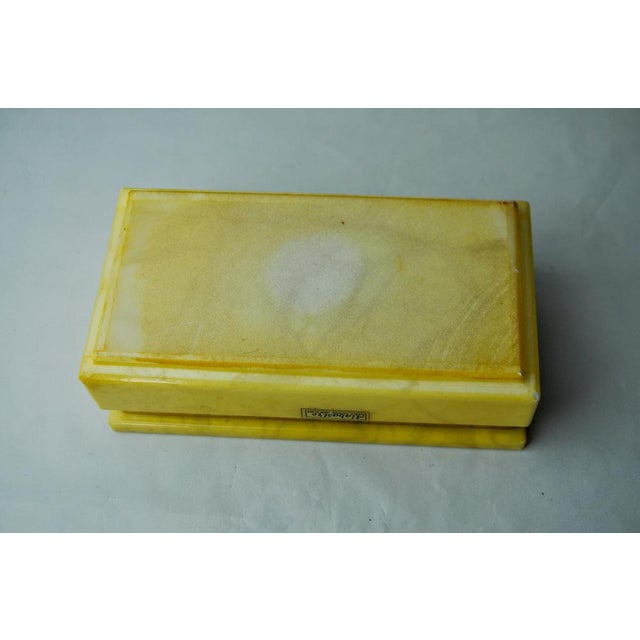 Stone Yellow Alabaster Box, Spain, 1970s For Sale - Image 7 of 8