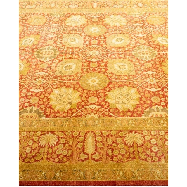 Solo Rugs Mogul, One-of-a-Kind Hand-Knotted Area Rug in Orange, 6' 0" x 9' 1" For Sale - Image 4 of 8