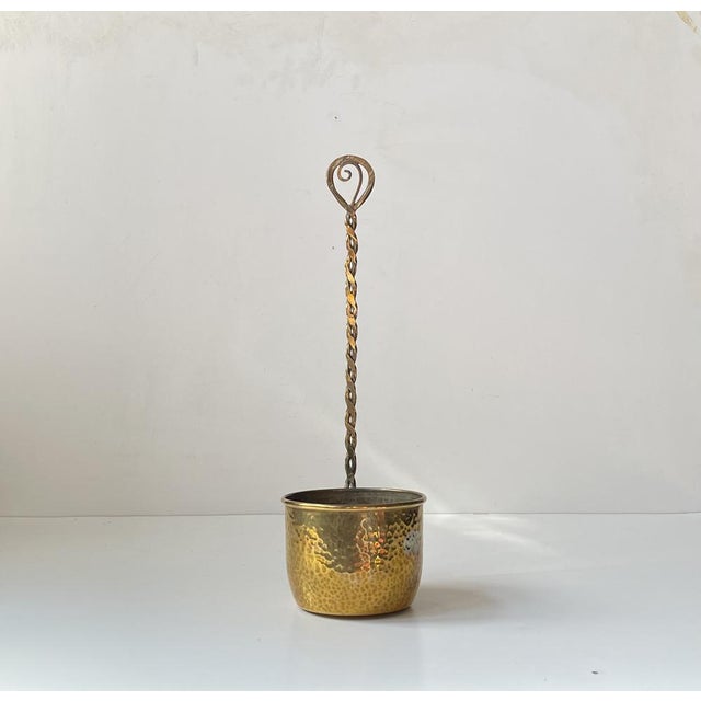 Art Deco Wall Hung Brass Planter from Cawa Denmark, 1930s For Sale - Image 11 of 11