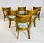Brown Set of 6 Solid Wood Dining Room Armchairs, Usa 1970s For Sale - Image 8 of 12