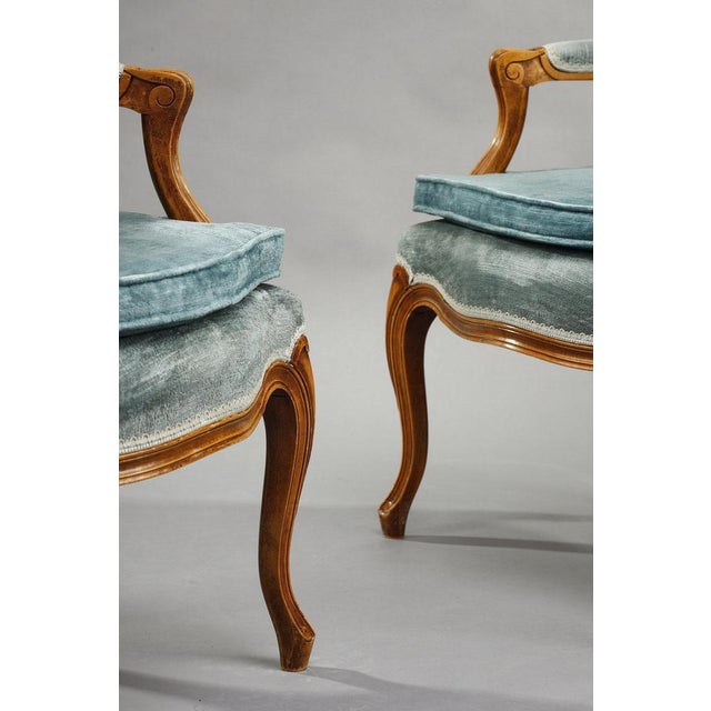 19th Century Louis XV Rococo Armchairs, 1880s, Set of 2 For Sale - Image 15 of 18
