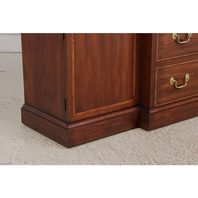 Henkel Harris Model 2365 Cherry 2 Piece Breakfront For Sale - Image 12 of 18