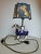 Blue Vintage Equestrian Porcelain Horse Lamp For Sale - Image 8 of 8