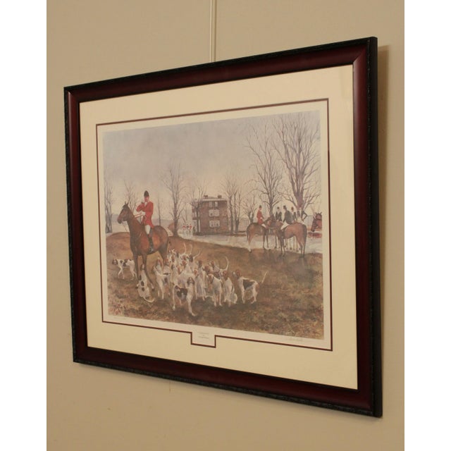 Paper Thomas Williams 'A Good Pack' Limited Edition Signed Fox Hunt Print For Sale - Image 7 of 13