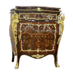 Italian Style Copper Commode Marble Topped