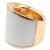 1990s Vhernier Rose Gold Vague Crossover Camuration Cacholong Ring Sz 6 For Sale - Image 14 of 16