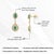 1.68ct Pear-Cut Emerald & Diamond Double Halo Drop Earrings in 14k Yellow Gold- 2 Pieces For Sale - Image 11 of 14