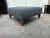 Charcoal Vintage Square Ottoman With Sherpa Coal Lee Industries Upholstery For Sale - Image 8 of 12