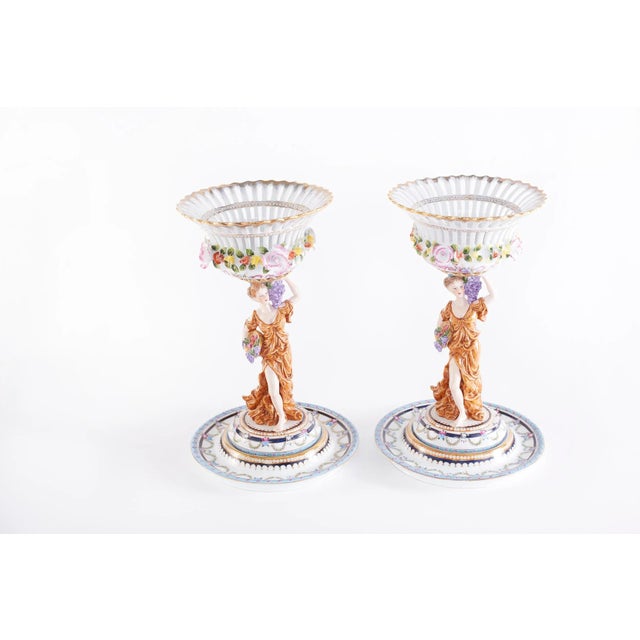 Hollywood Regency Late 20th Century Gilt Gold / Glazed Porcelain Decorative Bowls - a Pair For Sale - Image 3 of 13