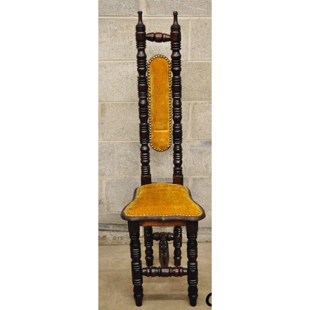 Vintage Spanish Jacobean Renaissance Revival Gothic Gold Hall Prayer