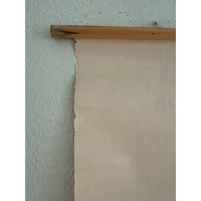 Mid-Century Modern Vintage 1969 Typing Instruction Pull-Down Chart – Secretary School Poster -- Poster I For Sale - Image 3 of 8