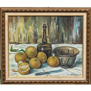 Beautiful Still Life, Oil on Canvas, Signed, C. 1966 For Sale