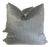 Silver Strie Velvet 22” Pillows - a Pair For Sale