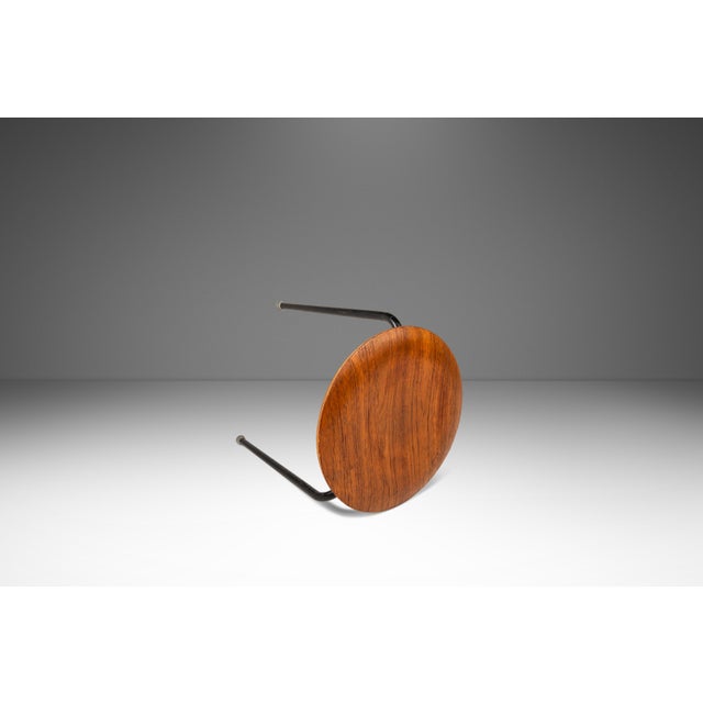 Early Original Danish Modern Model 3170 "Dot" Stool / Nesting Table Attributed to Arne Jacobsen for Fritz Hansen, Demark, C. 1960s For Sale In Orlando - Image 6 of 15