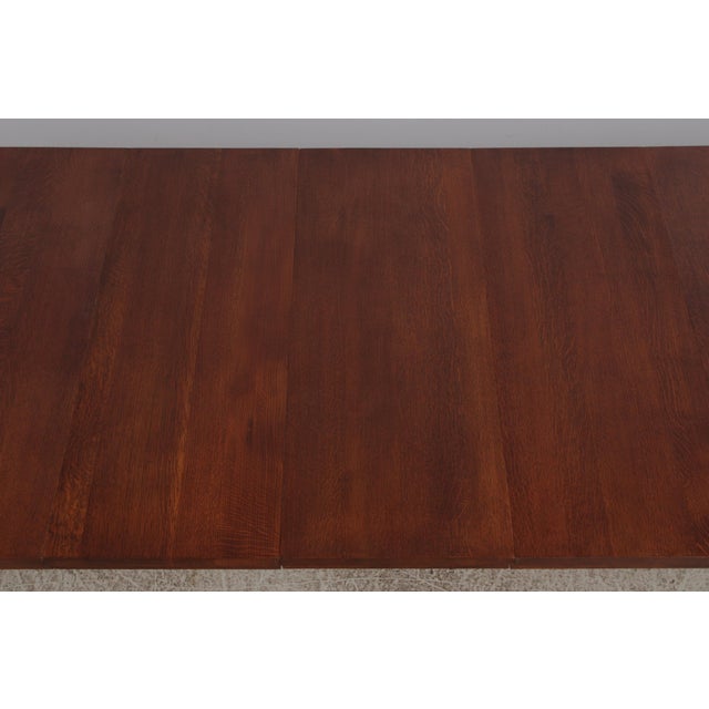 Stickley Mission Oak Inlaid Harvey Ellis Dining Table For Sale - Image 9 of 16