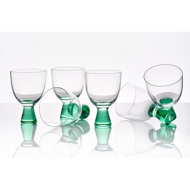 Fabulous set consisting of 6 original Martini glasses by Carlo Moretti. The glass is pure Venetian crystal as only Carlo...