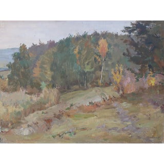 Impressionism Forest Landscape Painting, Ukrainian Art, 1975 62-83 For Sale