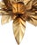 Hollywood Regency Florentine Flower-Shaped Gilt Flush Mount from Hans Kögl, Italy, 1960s For Sale - Image 18 of 18