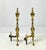 Hollywood Regency Pair of Vintage Brass Urn & Spiral Federal Style Flame Top Andirons – Claw & Ball Feet For Sale - Image 3 of 13