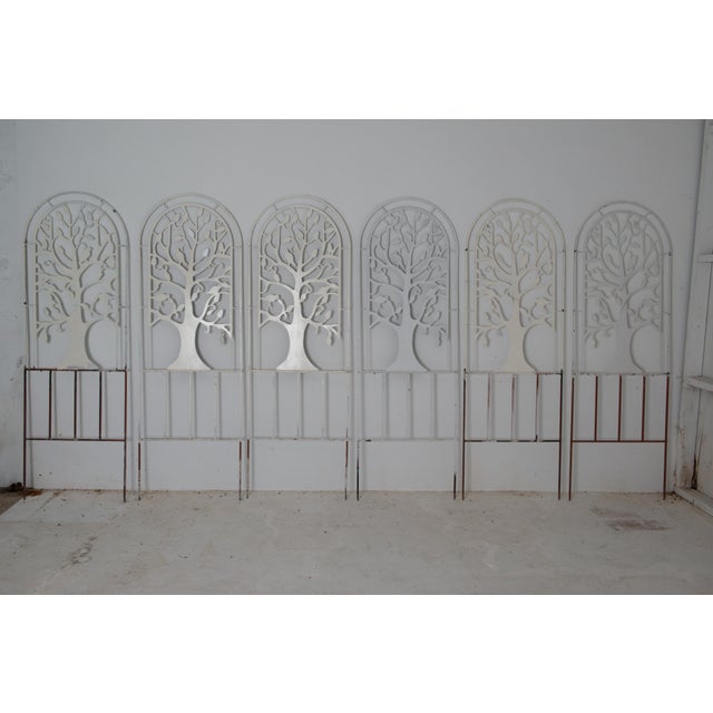 Sold and priced as a set of 21 trellises. One set of twenty one metal garden tree and bird trellises are available. Create...