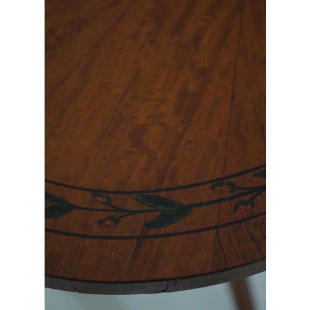 Pair of Vintage Adams Style Oval Inlaid Pedestal Tables For Sale In Philadelphia - Image 6 of 13