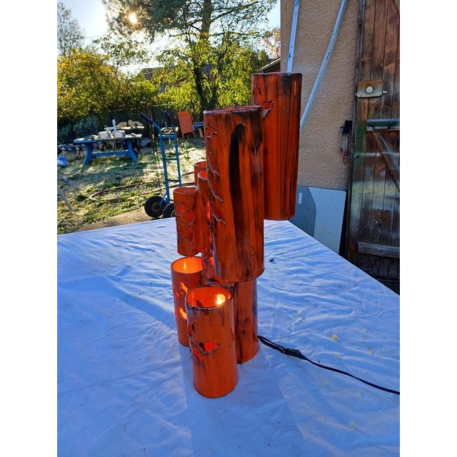 Vintage Ceramic Lamp by Honoré Camos, 1950s For Sale - Image 4 of 11