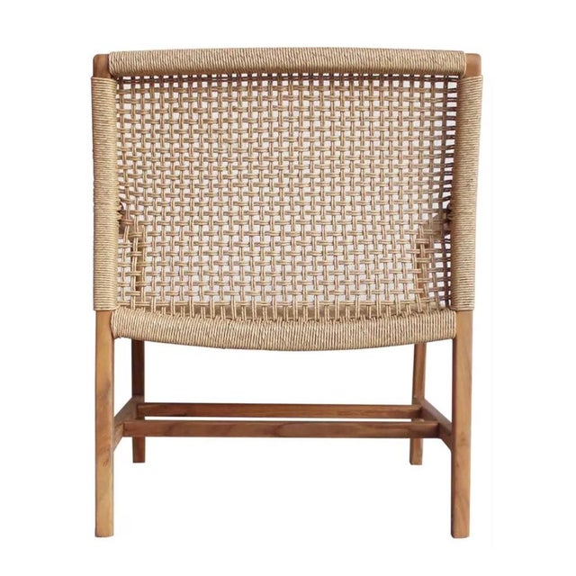 Wood Artesia Porto Wood Framed Patio Occasional Chair For Sale - Image 7 of 9