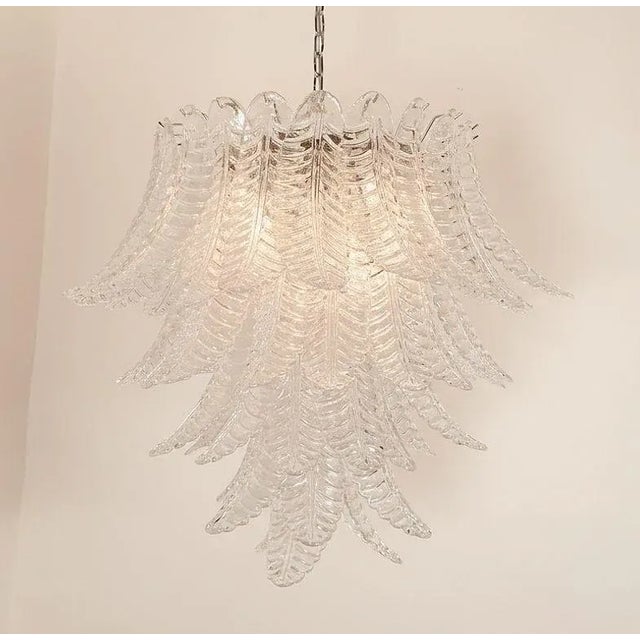 1970s Mid Century Modern Murano Glass Chandelier 1970s For Sale - Image 5 of 9