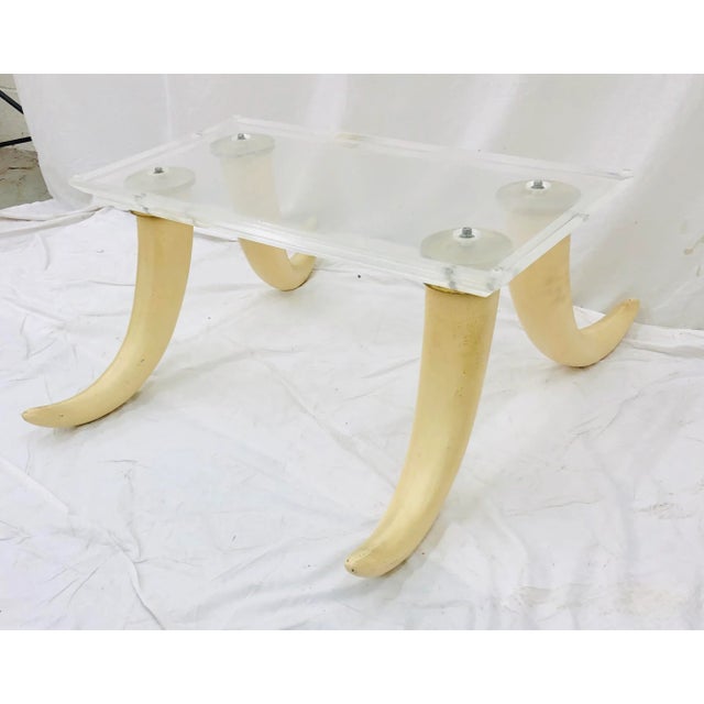 Vintage Tusk Coffee Table For Sale - Image 11 of 13