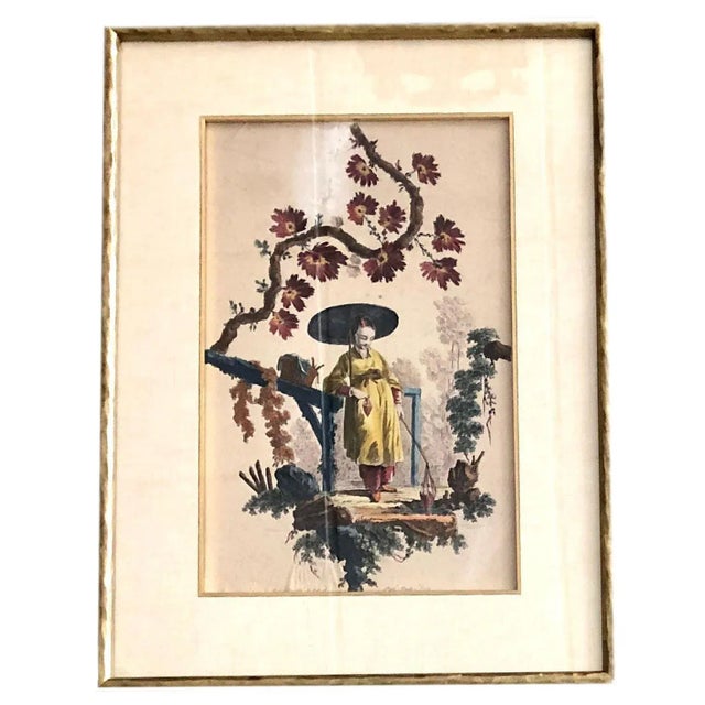 Chinoiserie Early Engravings Dated 1759 - Set of 4 For Sale - Image 3 of 10