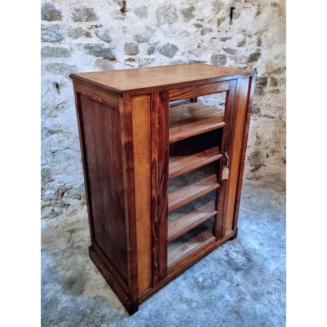 Antique Belgian Display Cabinet in Pine, 1920s For Sale - Image 13 of 16