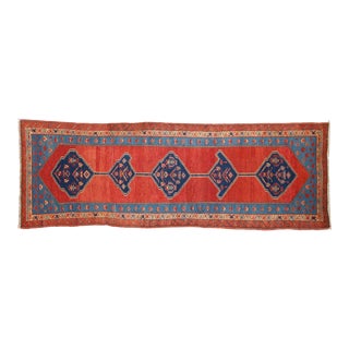 Antique Bakshaish Rug Runner - 3'7" X 9'10" For Sale