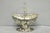 Victorian Antique Victorian Japanese Silver Plated Rose Flower Repousse Nut Bowl Dish For Sale - Image 3 of 16