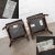 Vintage Modern Armchairs Black & Walnut Tone Wood by Haworth - A Pair For Sale - Image 10 of 13