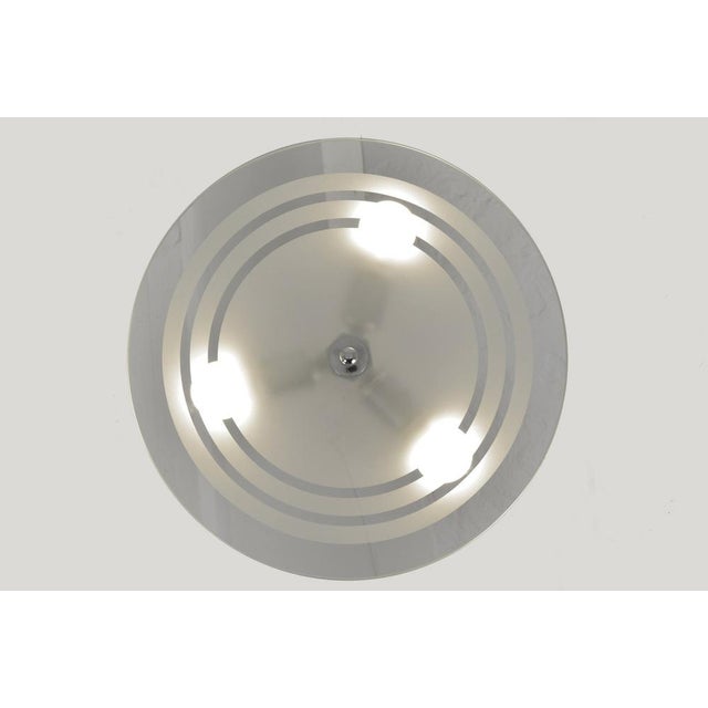 Silver Vintage Cubistic Pendant Light, 1930s For Sale - Image 8 of 12