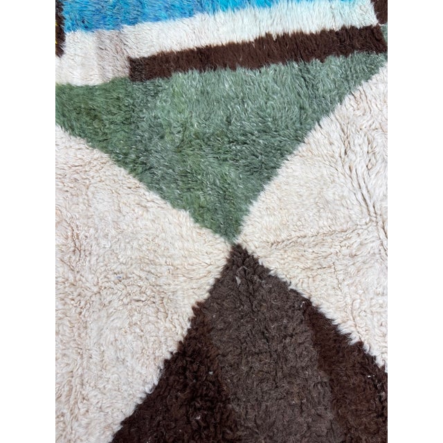 Abstract Contemporary Abstract Moroccan Mrirt Rug For Sale - Image 3 of 9