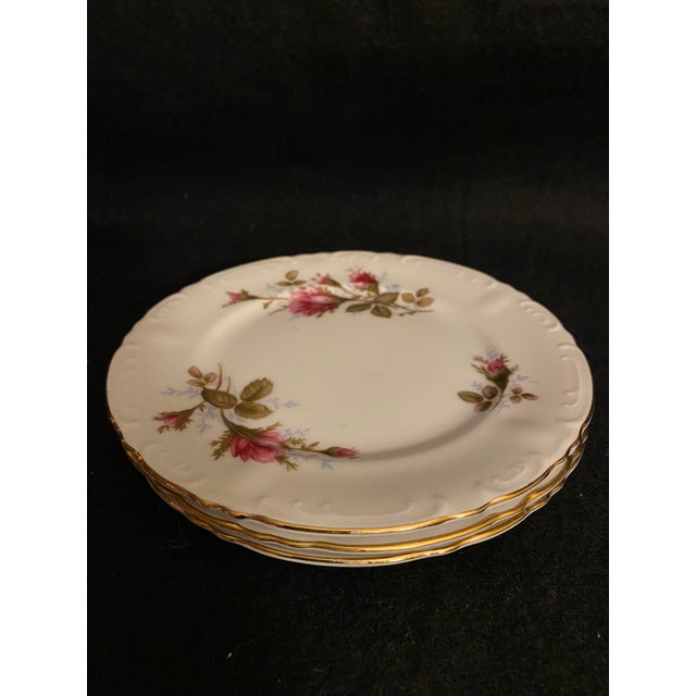 Rare 1940s Royal Rose Fine China of Japan Side Plates With 24k Gold