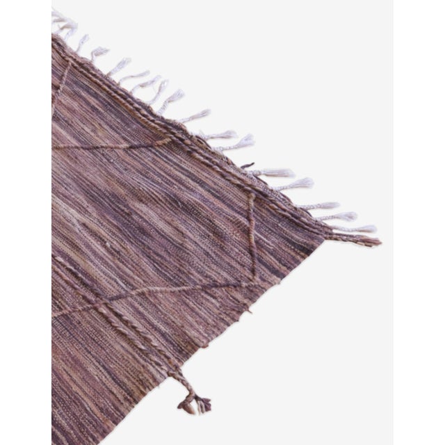 Mid-Century Modern Moroccan Kilim Zanafi Rug - 10.1 X 5.9 Ft For Sale - Image 3 of 10