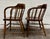 Brown Antique 19th Century Primitive Oak Barrel Back Pub Chairs Captain’s Arm Chairs For Sale - Image 8 of 11
