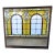 1880s Stained Glass Mirror Base Brooklyn Ice Cream Parlor Storefront Windows For Sale