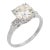 1950s Mid Century Gia 2.07 Carat Old European Cut Diamond Platinum Engagement Ring, Size 6.75 For Sale